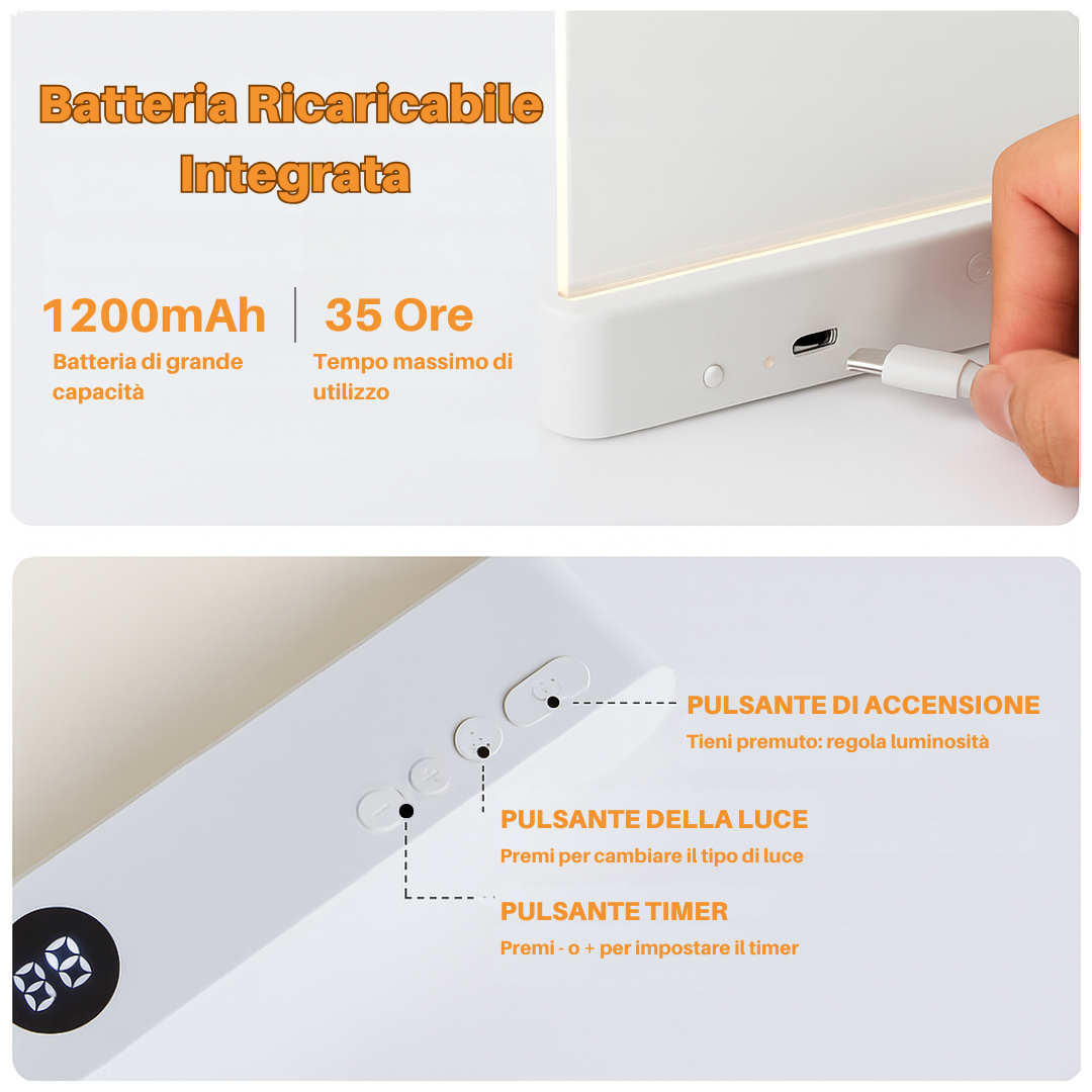 Lampada da Lettura LED Trasparente